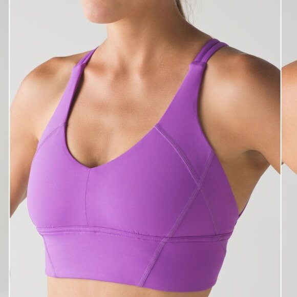 Lululemon As You Like Bra Moonlit Magenta purple size 4 small adjustable padded - Picture 1 of 10